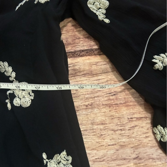 Embroidered Austin Mini Dress in Black Size Small - Picture 4 of 9